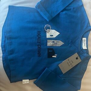 Blue Long Sleeve Baby Shirt